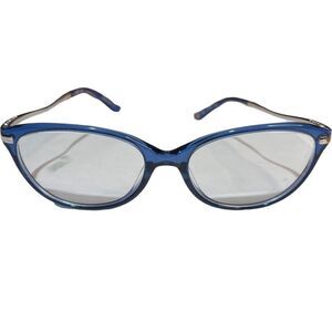 Giselle Reese Blue Rhinestone Women's Cat Eye Frames Eye Glasses 53-17-135